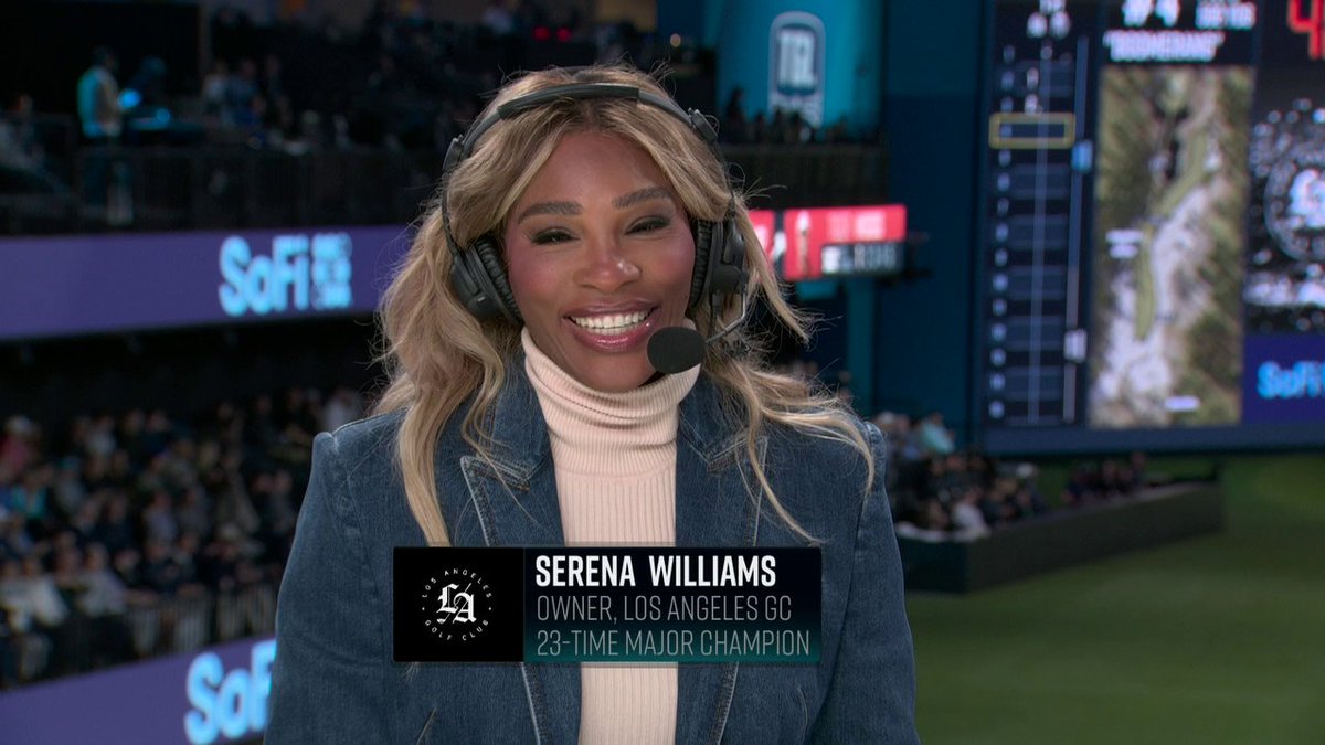 Serena Williams loves the fun vibes TGL brings to golf 🙌