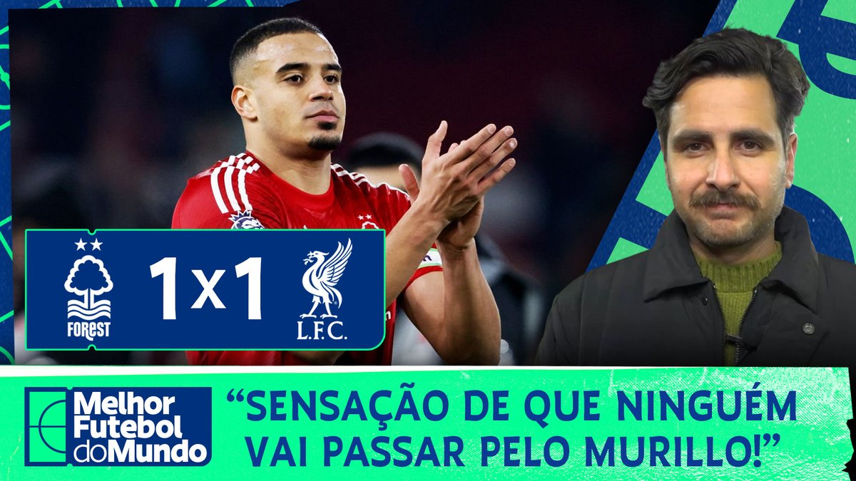 DIFÍCIL DE PARAR O LIVERPOOL E MURILLO ENTRE OS MELHORES ZAGUEIROS DA LIGA! 🔴🏴󠁧󠁢󠁥󠁮󠁧󠁿 Nottingham Forest sai na frente, mas não consegue segurar o placar, após substituições de Arne Slot empatarem o jogo. O Fred Caldeira analisou esse jogaço da #PremierLeague.