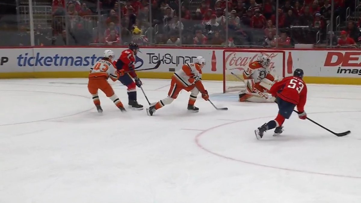 Goals in two straight. Points in three straight. Oh, and this is only his third game in the NHL!!!