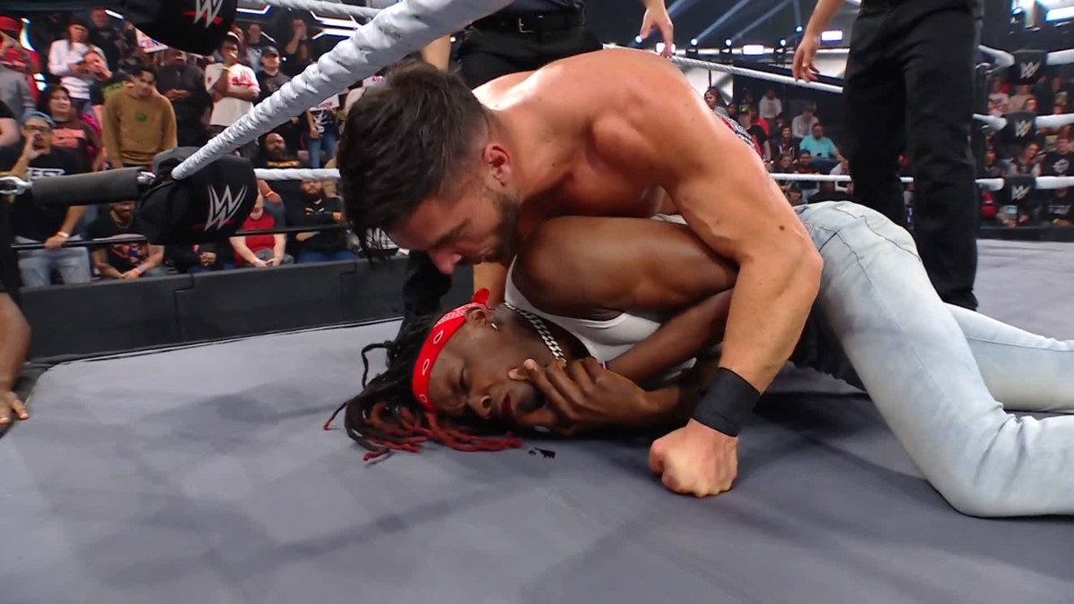 .“All Ego” Ethan Page is a complete madman... 😡 He just DESTROYED Dante Chen's leg, and hit Je’Von Evans straight in the jaw! 😲 #WWENXT