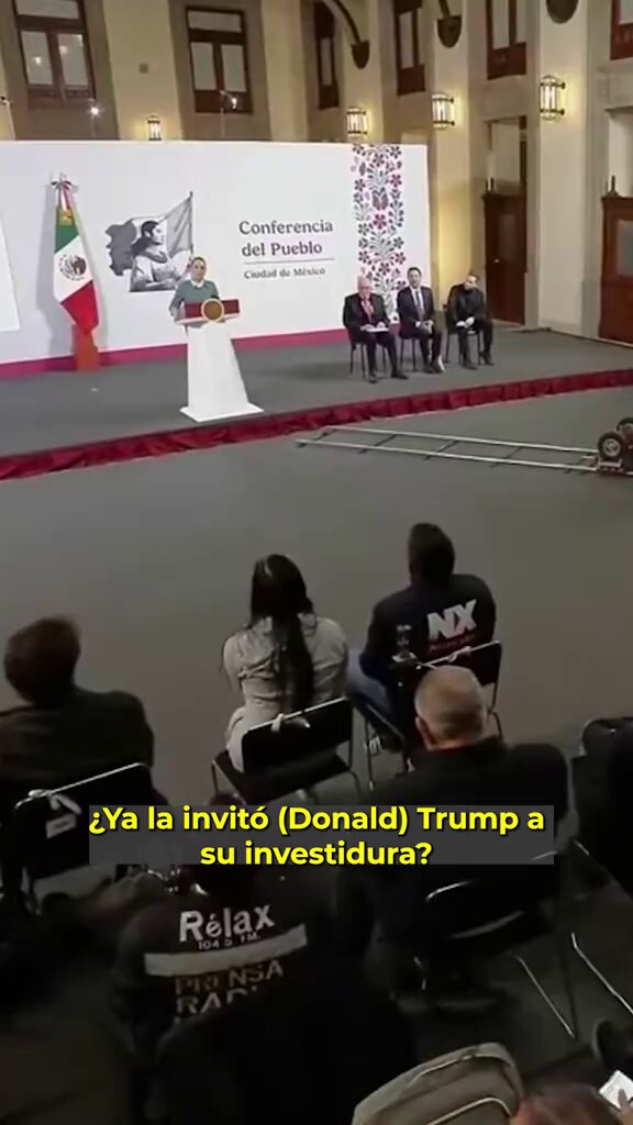 Sheinbaum no asistirá a la investidura de Trump. Na ha recibido la invitación. 😬 Eso debió dolerle.