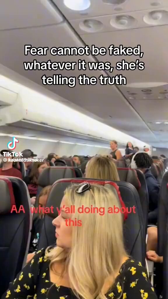 I think she DID see something at the back of the plane. Some kind of Shapeshifter.🦎