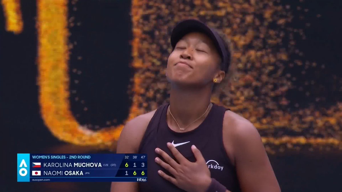 Outstanding Osaka ✨ NaomiOsaka大坂なおみ comes back from a set down to defeat No.20 seed Muchova 1-6 6-1 6-3! 🌻 #AO2025 • Wide World of Sports • ESPN • @eurosport • WOWOWテニス