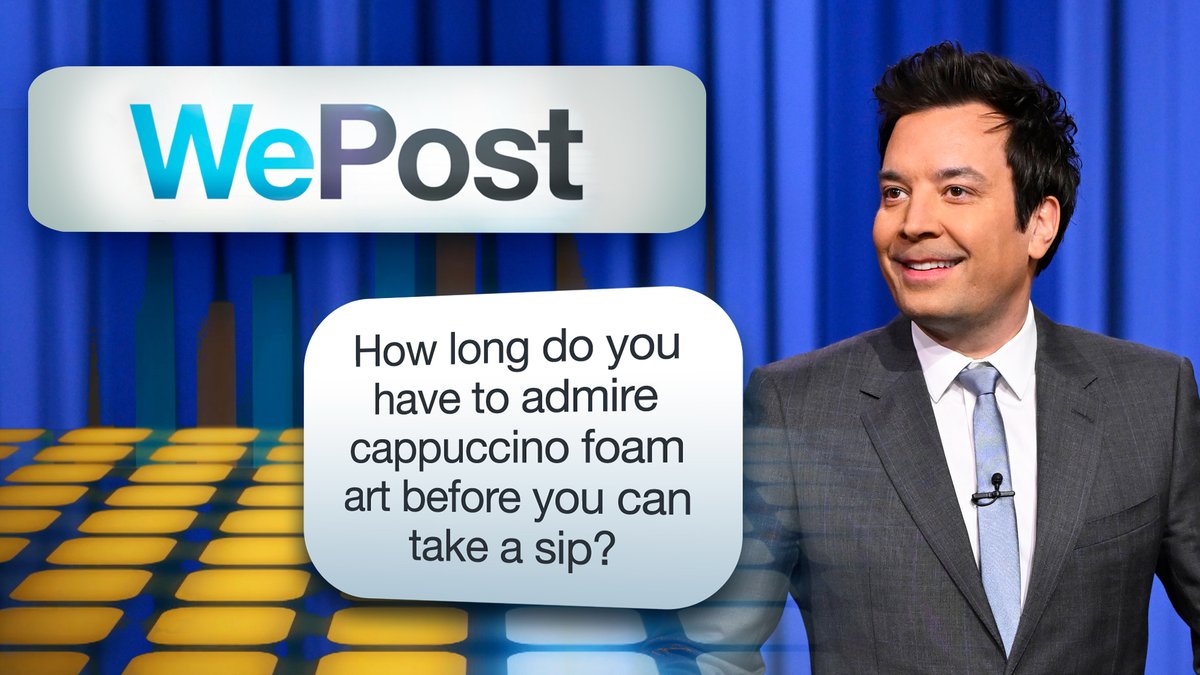 It’s time for #WePost! The audience votes on a post for Jimmy to send out during the break. #FallonTonight