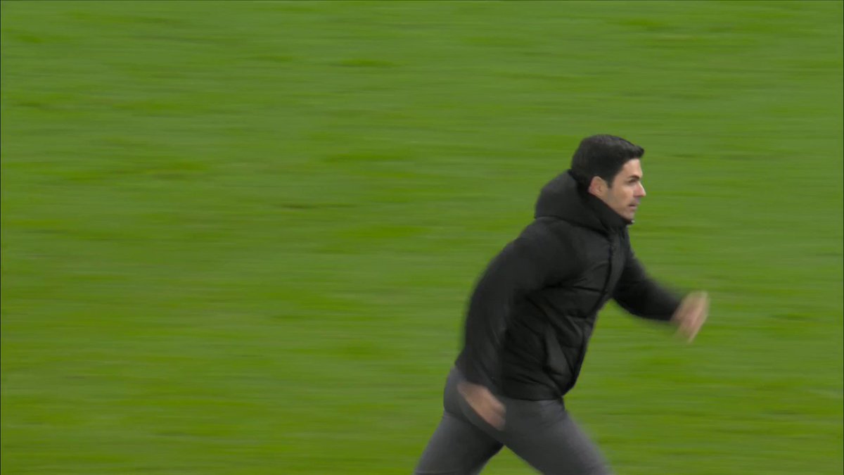 Mikel Arteta running after Granit Xhaka, two years ago today 😂😂😂
