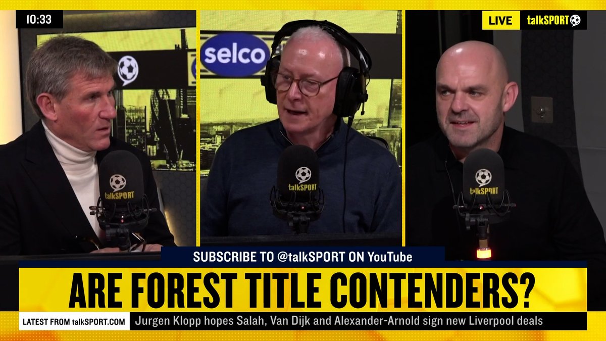 Jim White bets Simon Jordan £100 that Nottingham Forest will win the Premier League. "Mr Marinakis, if you're listening this morning, I am risking 100 Scottish pounds!" Simon Jordan | Jim White