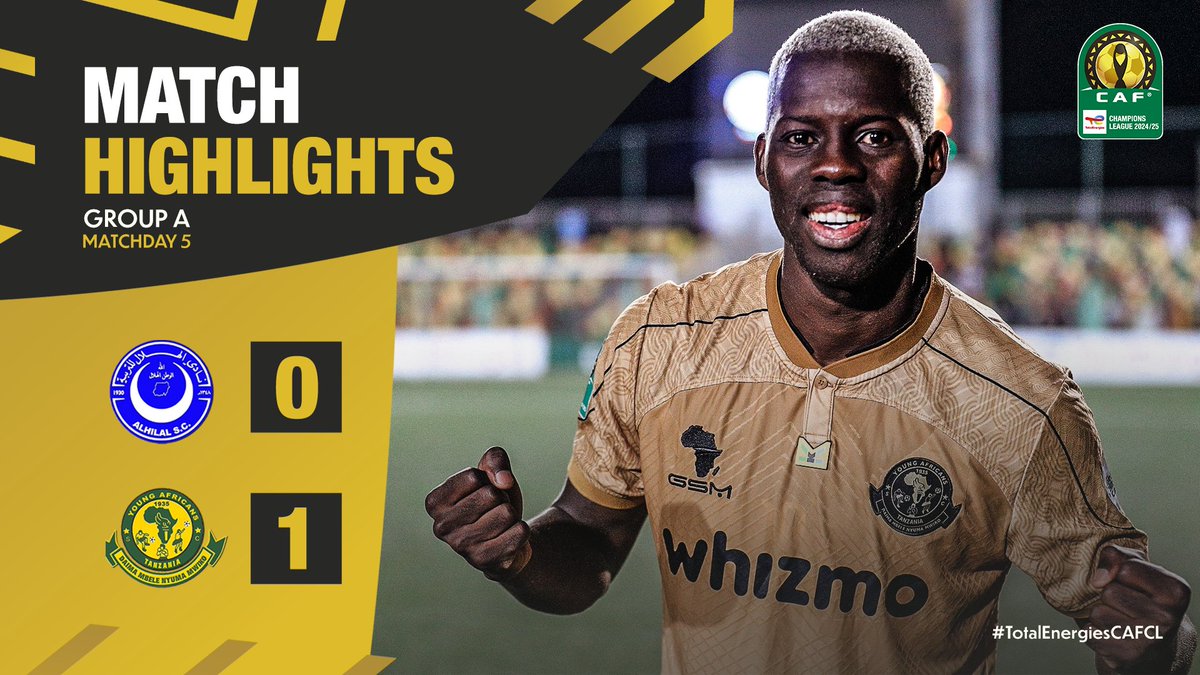 HIGHLIGHTS 📹 With a powerful strike, Aziz Ki kept Young Africans SC's quarterfinal dreams alive against Al Hilal SC. 🚀 #TotalEnergiesCAFCL | Football Together