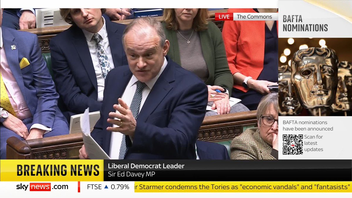 Lib Dem leader Sir Ed Davey calls for the prime minister to create a new type of visa for rich Americans who want to flee from Donald Trump. Sir Keir Starmer said he would 'welcome all forms of investment to the UK'. #PMQS Sky 501, Virgin 602, YouTube