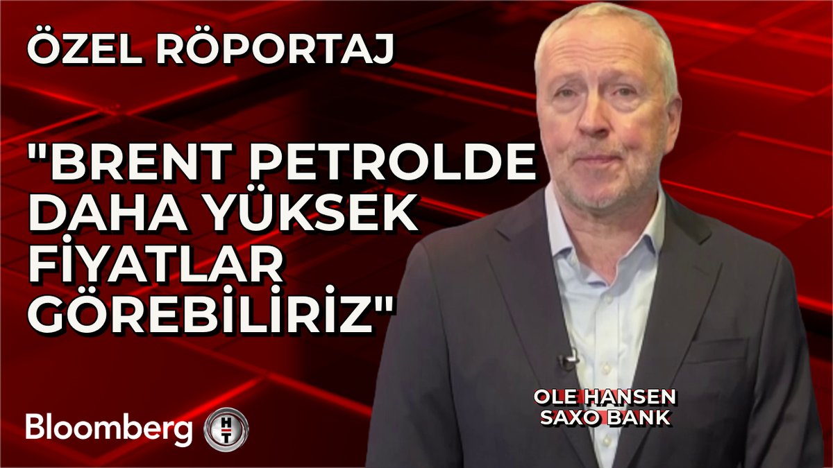 📍 "Belirsizlik sürdükçe yatırımcılar altını güvenli liman olarak görmeye devam edecek." 📍 "Petrol piyasasında kısa vadede bir sıkılaşma görebiliriz." 📍 "Brent petrolde daha yüksek fiyatlar görebiliriz." 🗣 Saxo Bank Emtia Strateji Başkanı Ole Hansen