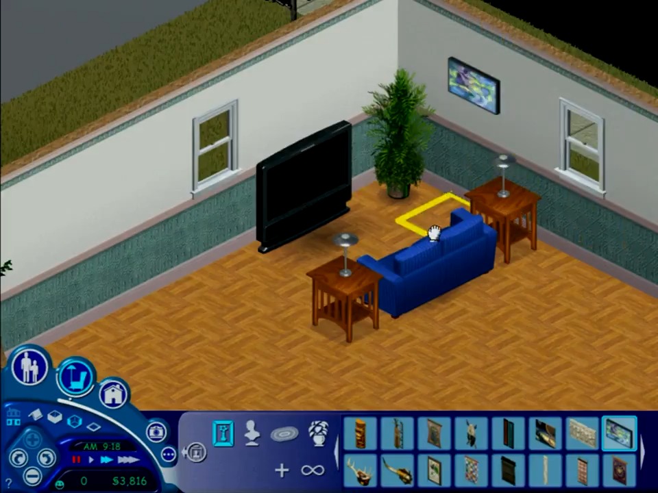 Playing The Sims in 2000