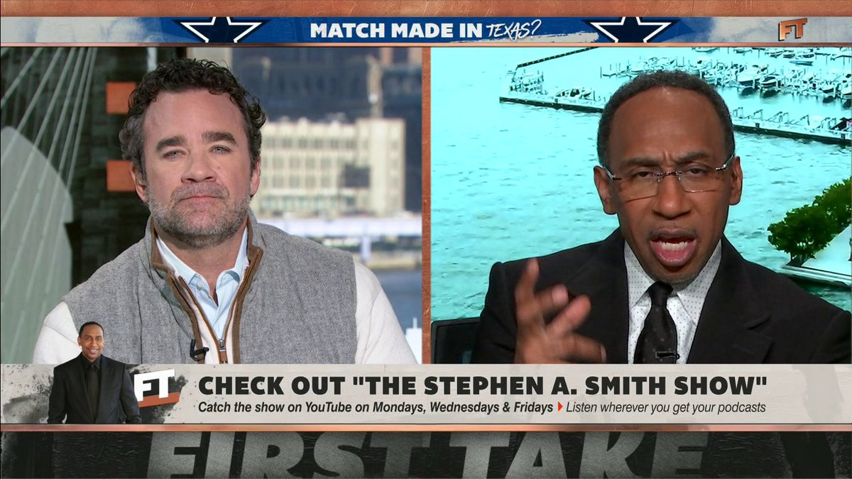 .Stephen A Smith says the Cowboys could "possibly" make the NFC Championship game next season if they hire Deion Sanders as their next head coach 👀