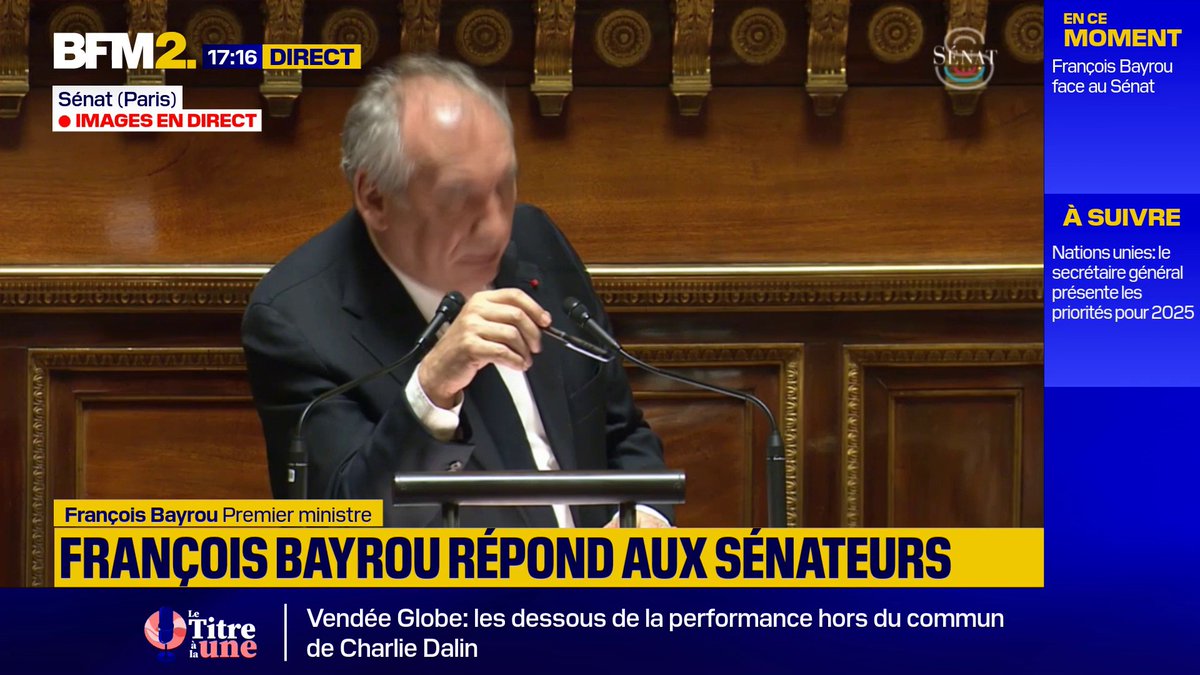"Je suis prêt à renoncer à la suppression des 4 000 postes" d’enseignants, annonce François Bayrou au Sénat