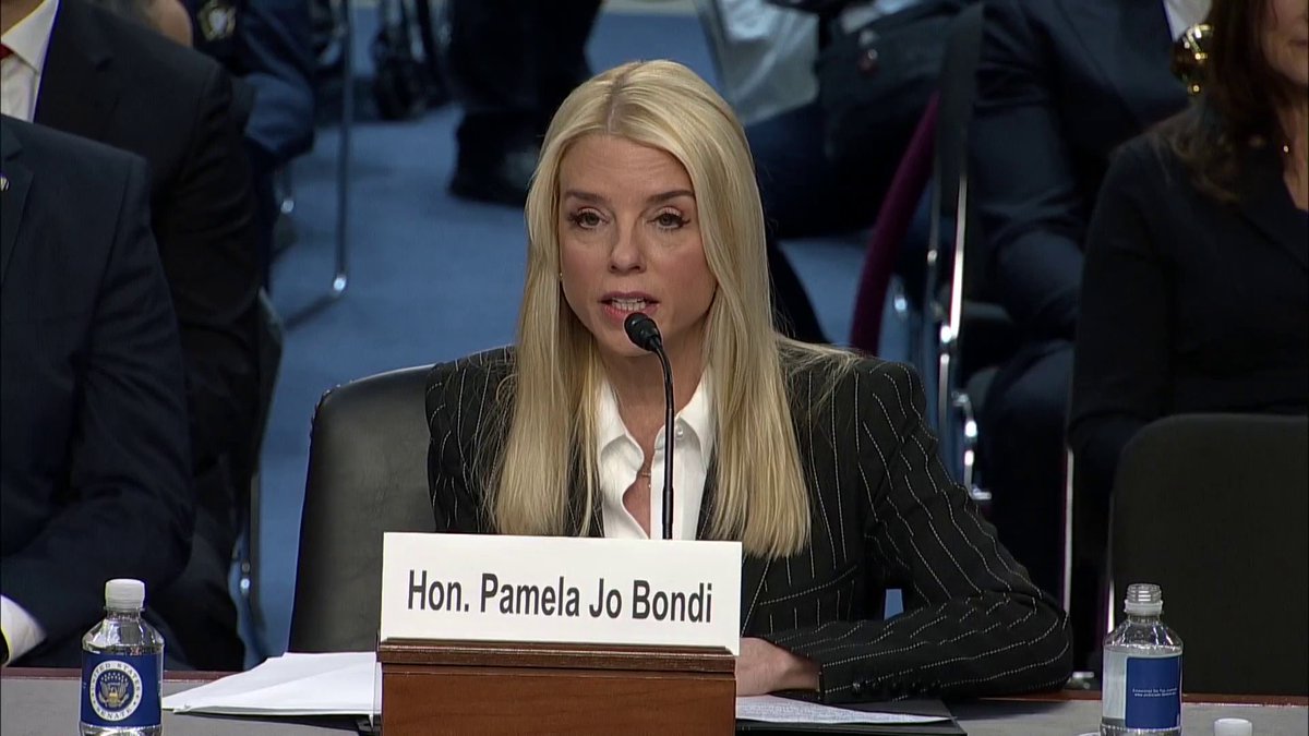 EARLIER: Sen. Dick Durbin (IL-D) asks Trump pick Pam Bondi about pardoning Jan. 6 defendants
