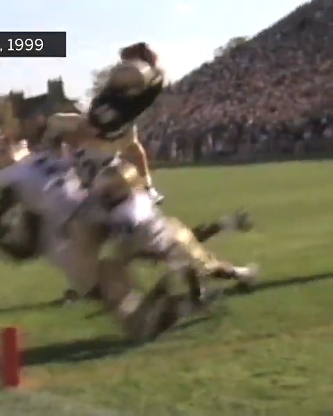 HBD, Drew Brees! 🥳 We're celebrating with the Purdue Football legend's highlight helicopter 2-point conversion in a 1999 win over Notre Dame. #B1GFootball