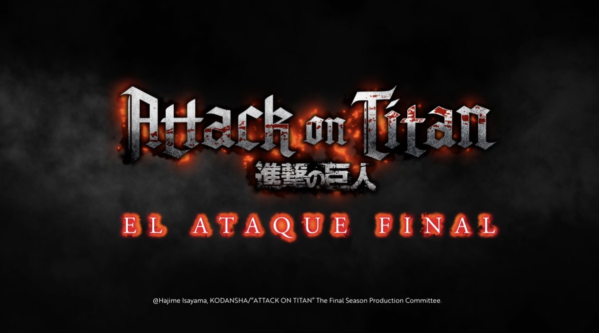 ¡Hay que luchar hasta el final, no es momento de rendirse! 🛡️ Attack On Titan: EL ATAQUE FINAL. Espérala este 27 de febrero en Cinemex.