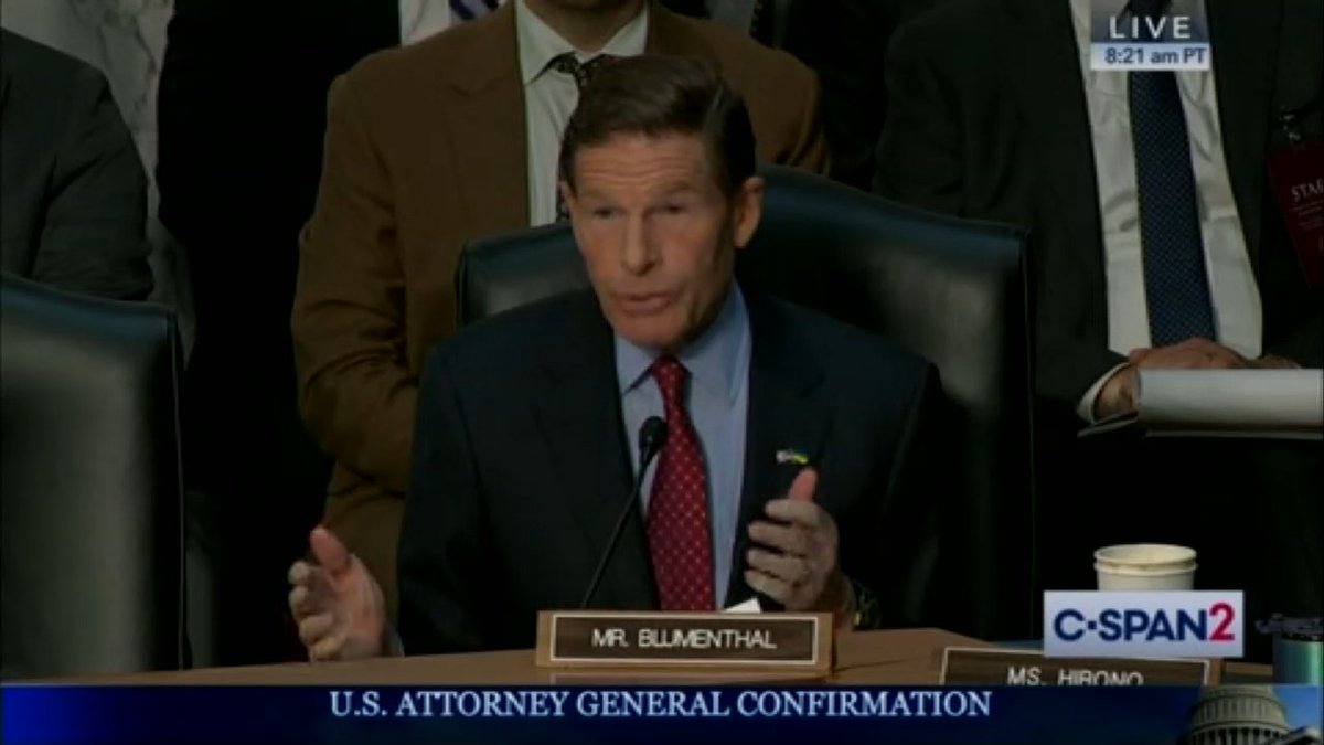 Sen. Blumenthal to AG nominee Bondi: I'm troubled and deeply disturbed by your responses and non-responses today. You have to be able to say no to the president, you have to speak truth to power, you have to be able to say Trump lost the 2020 election. You dodged that question.