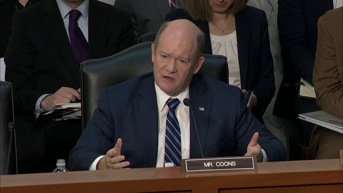 "The people of America would be my client." Sen. Chris Coons (DE-D) asks Pam Bondi who her client would be if confirmed as attorney general.
