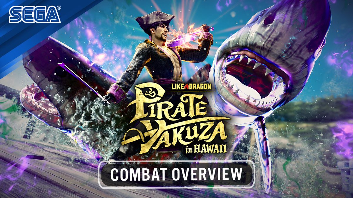 Are ye ready to kick some arrrss? Take a deep dive into the combat found Like a Dragon: PIrate Yakuza in Hawaii, setting sail on Feb 21st. 🏴‍☠