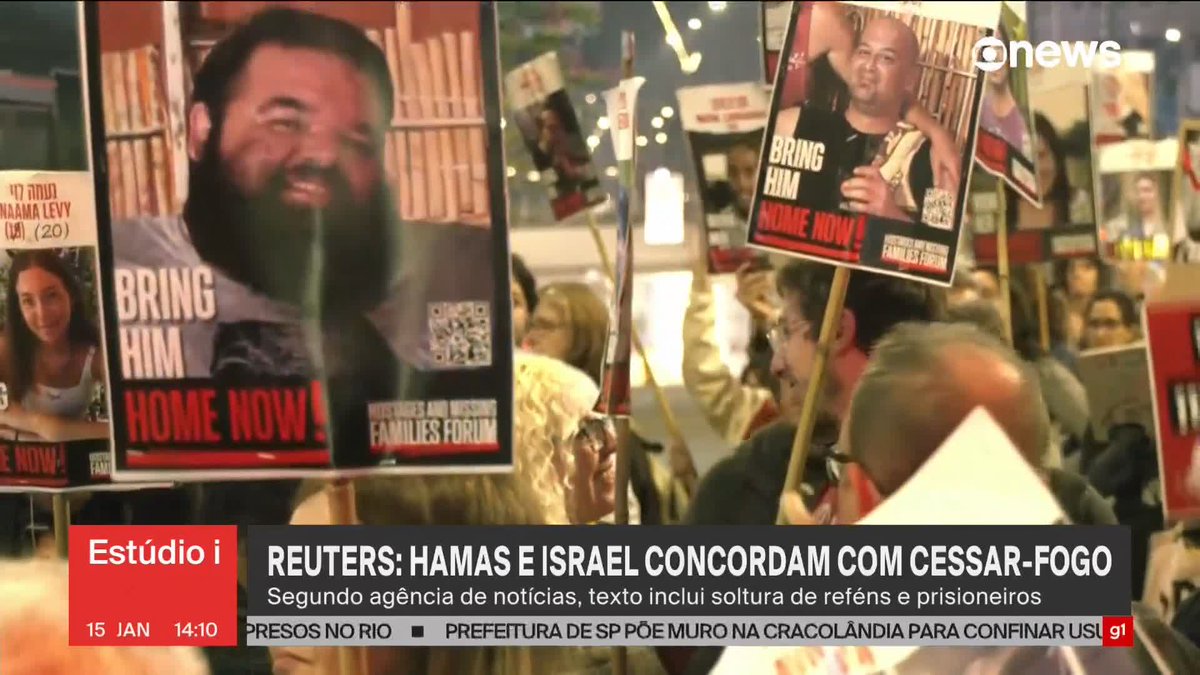 🚨URGENTE: Israel e Hamas aceitam um cessar-fogo após 2 anos de guerra. Todos os reféns, de ambos os lados, serão soltos.
