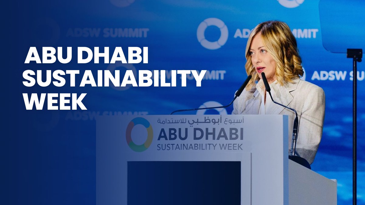 Il mio intervento all'Abu Dhabi Sustainability Week