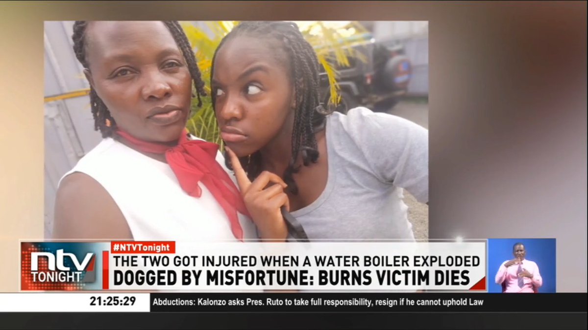 Dogged By Misfortunes: Burns Victim Dies Joyce Ongombe lost her husband and two sons in a road crash in 2010. She then lost her parents not long after. Now, she has also lost her remaining child to severe burns and is facing a huge hospital bill. #NTVTonight Number8, the poet