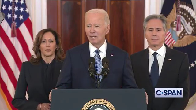 President Biden: "At long last, I can announce a ceasefire and a hostage deal has been reached by Israel and Hamas."