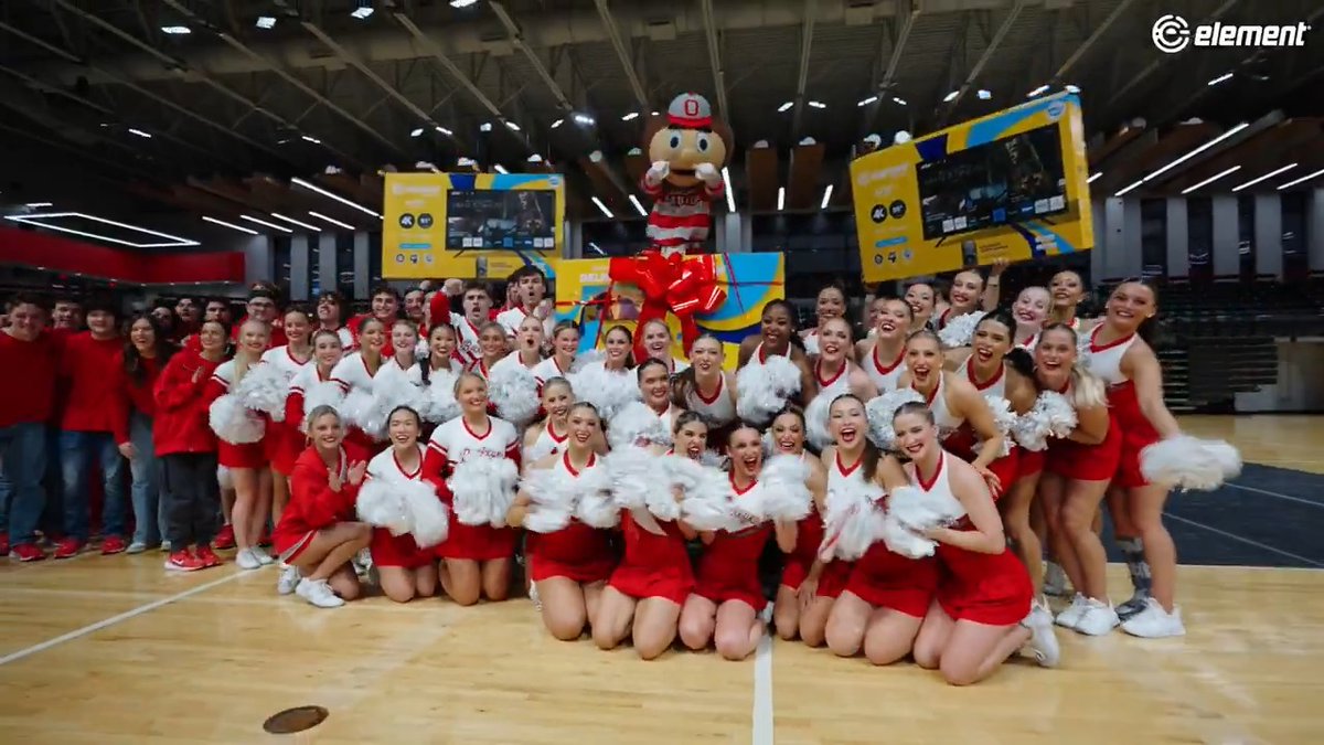 The ✨Element✨ of surprise Element Electronics teamed up with Ohio State Cheer Team and Ohio State Dance Team to gift all their student-athletes Smart TV's ahead of their National Competitions! 📺🙌 #GoBucks #ElementElectronicsPartner