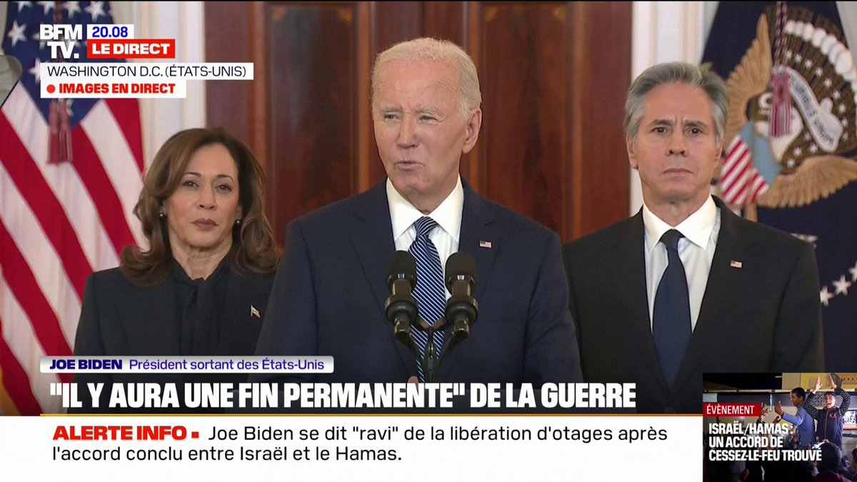 🇵🇸🇺🇸 FLASH - "Le peuple palestinien a vécu un enfer", lance Joe Biden.