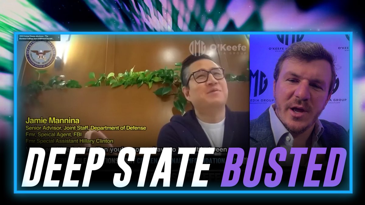 GLOBAL BOMBSHELL: James O'Keefe Busts Hillary Clinton-Backed Deep State / Pentagon Coup Plotters In The Act "The Hunter Has Become The Hunted" Learn Why O'Keefe's Undercover Video May Have Saved Trump's Life In This MUST-SEE Report James O'Keefe