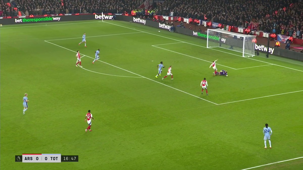A lucky moment for Antonin Kinsky on his Premier League debut... The Spurs keeper almost gifted Arsenal a goal 🫣 📺 TNT Sports &amp; discovery+ UK