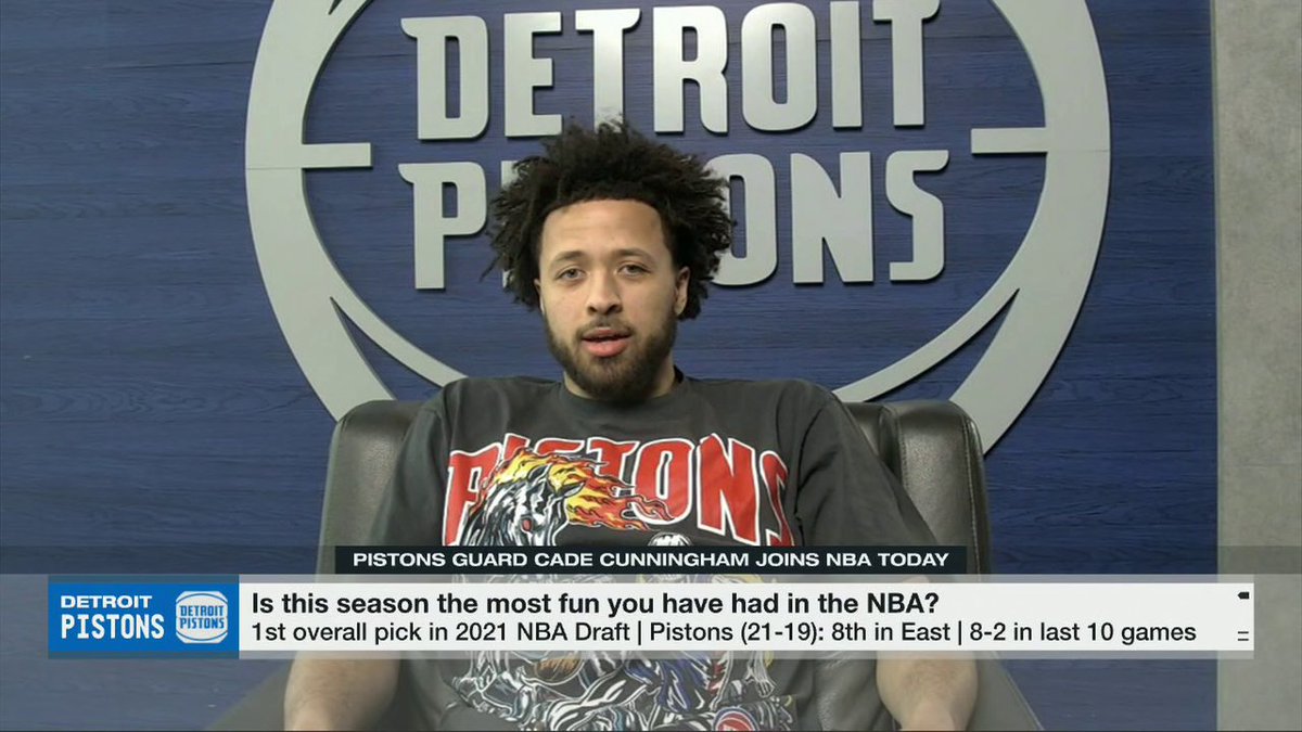 "I've won more games this year than I have probably in every other season I've played." 😅 Cade Cunningham tells Malika Andrews why this Detroit Pistons season is the most fun he's had in the NBA "by far" 🙌