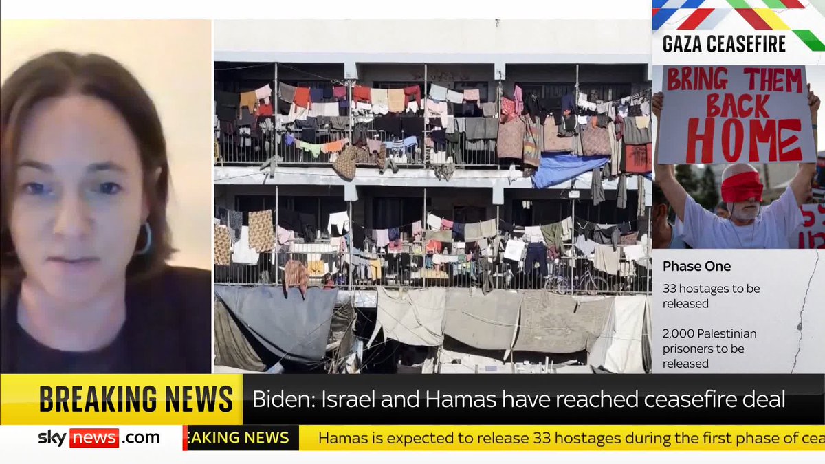 "This pause in fighting will be a vital breath for Palestinian children, to be away from bullets and bombs, and for Israeli children to be reunited with their families." Save the Children's Alison Griffin insists the Israel-Hamas ceasefire 'must be permanent'. ⬇️ 📺 Sky 501