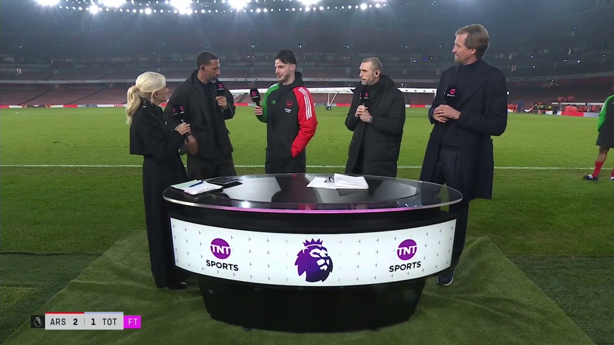 "We're unlucky we probably didn't score 10 tonight" Declan Rice reflects on Arsenal's win in the North London Derby 👀 🎙Lynsey Hipgrave | 📺 TNT Sports & discovery+ UK