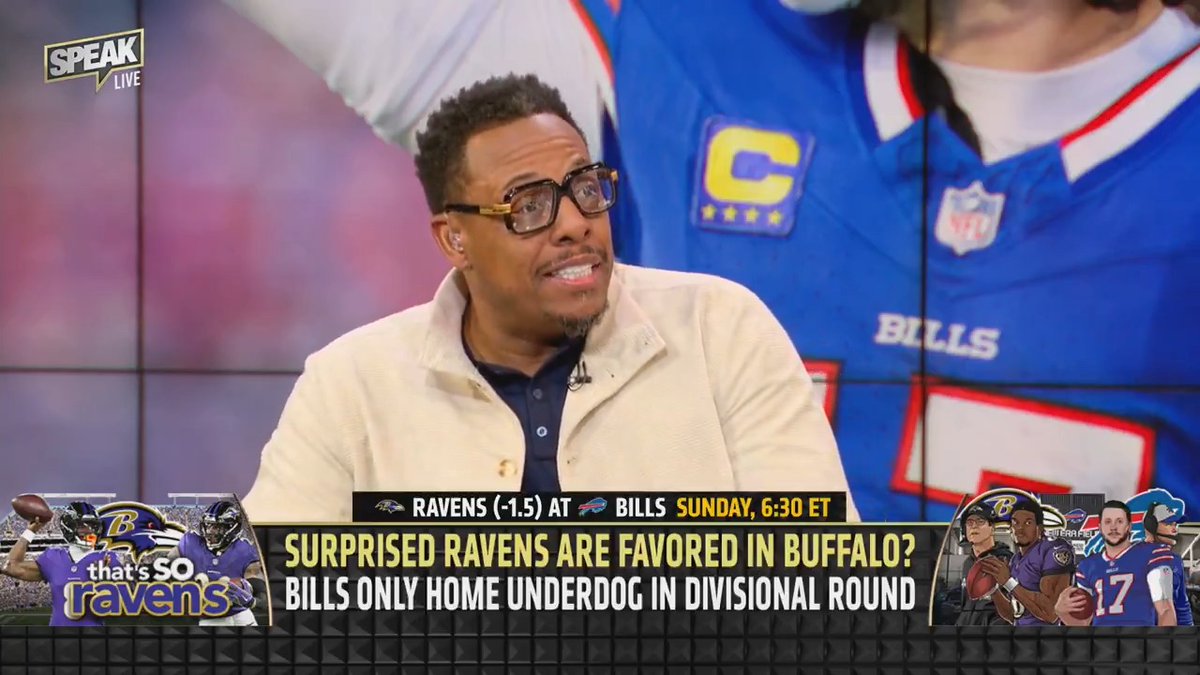 .Paul Pierce can't believe that the Ravens are favored in Buffalo on Sunday.
