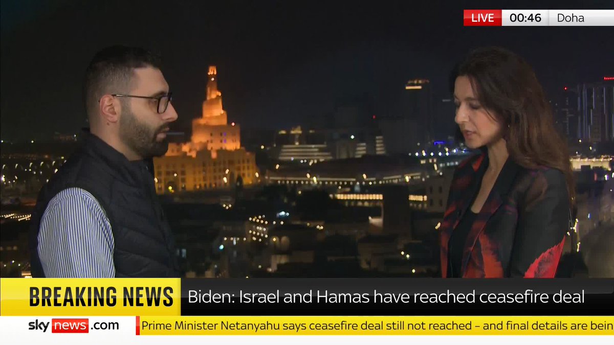 "There is no rebuilding Gaza because there's nothing left." Palestinian photojournalist MoTaz tells Yalda Hakim talks about returning to his home of Gaza after Hamas and Israel reach a ceasefire agreement. 🔗 📺 Sky 501 and YouTube