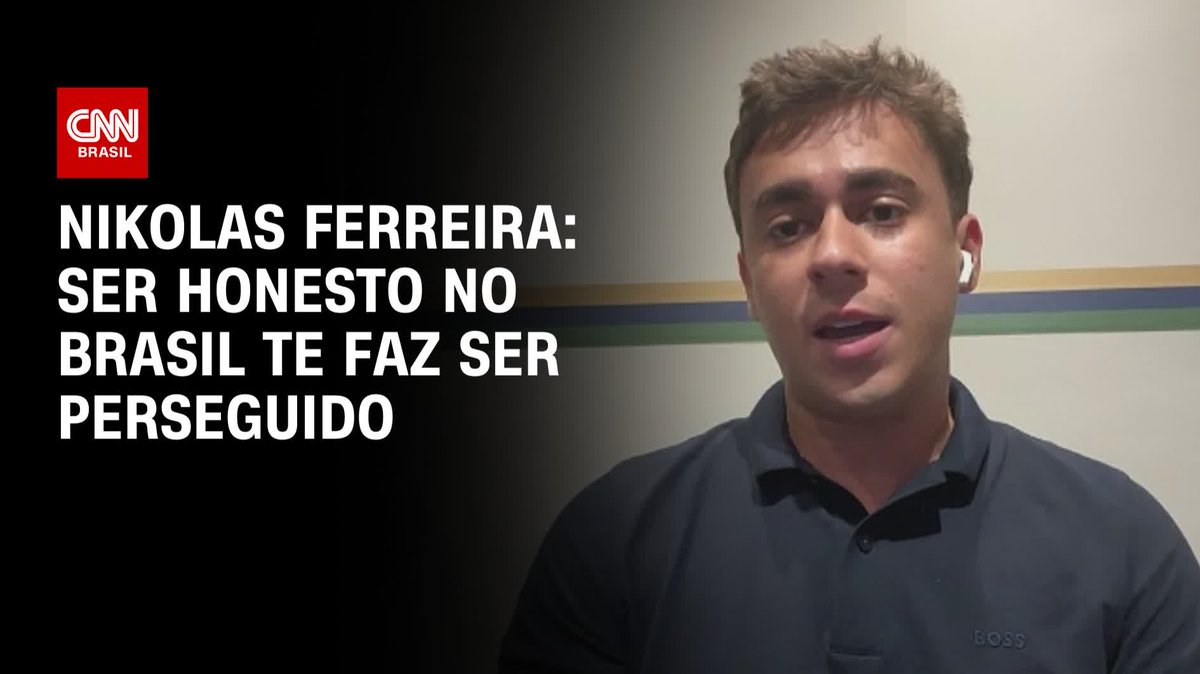 O deputado federal Nikolas Ferreira (PL-MG) falou à CNN sobre o vídeo que viralizou a respeito do Pix. Nikolas disse que está sendo investigado por chamar o presidente Lula (PT) de "ladrão" e que "ser honesto no Brasil só te faz ser perseguido". #CNNArena