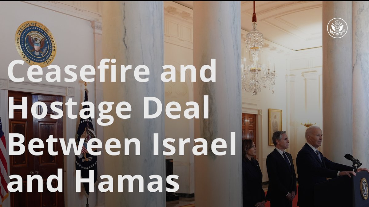 .President Donald J. Trump outlines the ceasefire and hostage deal reached today between Israel and Hamas, brokered through the diplomatic efforts of the United States, Egypt, and Qatar.