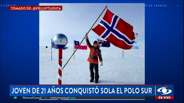 Una joven noruega se convirtió en la persona más joven en recorrer sola y sin asistencia la Antártica. Esta es su historia. Más en