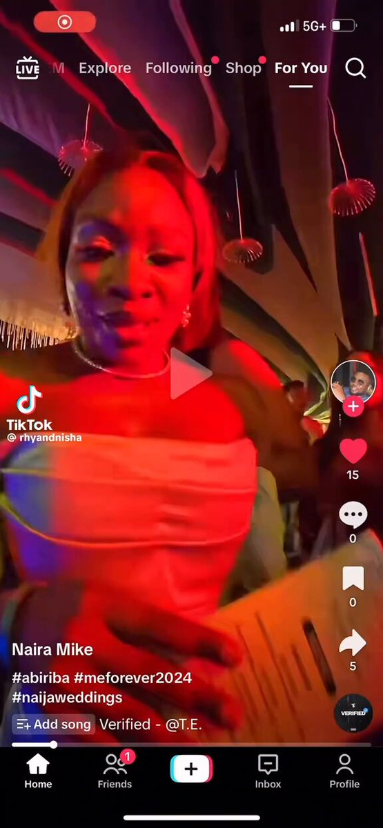 The guy she’s been dating for months just got married. This is his wedding. 🥹