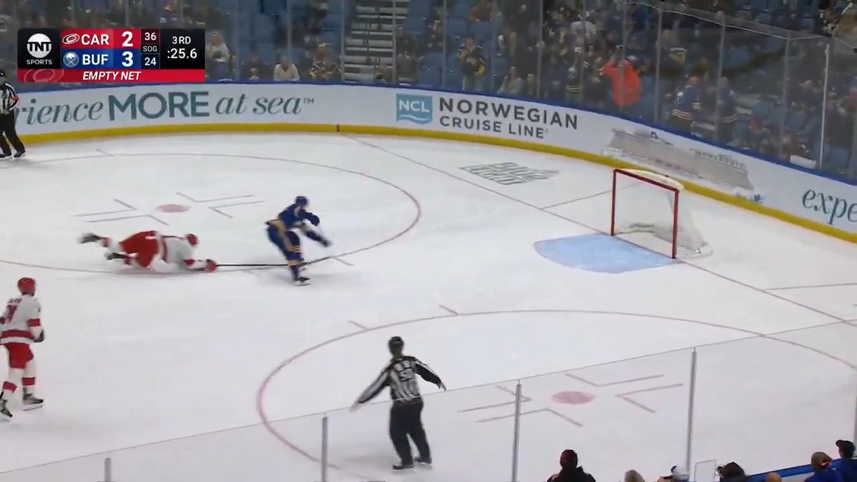 Ryan McLeod with one of the wildest hat trick goals! 🤯 #LetsGoBuffalo