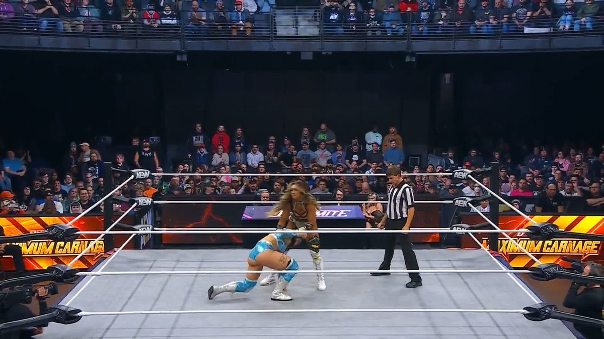 Does Megan Bayne have the AEW Women's World Champion worried?! Watch #AEWDynamite LIVE on TBS Network & @SportsOnMax @MeganBayne | @CallMeKrisStat | JAMIE HAYTER