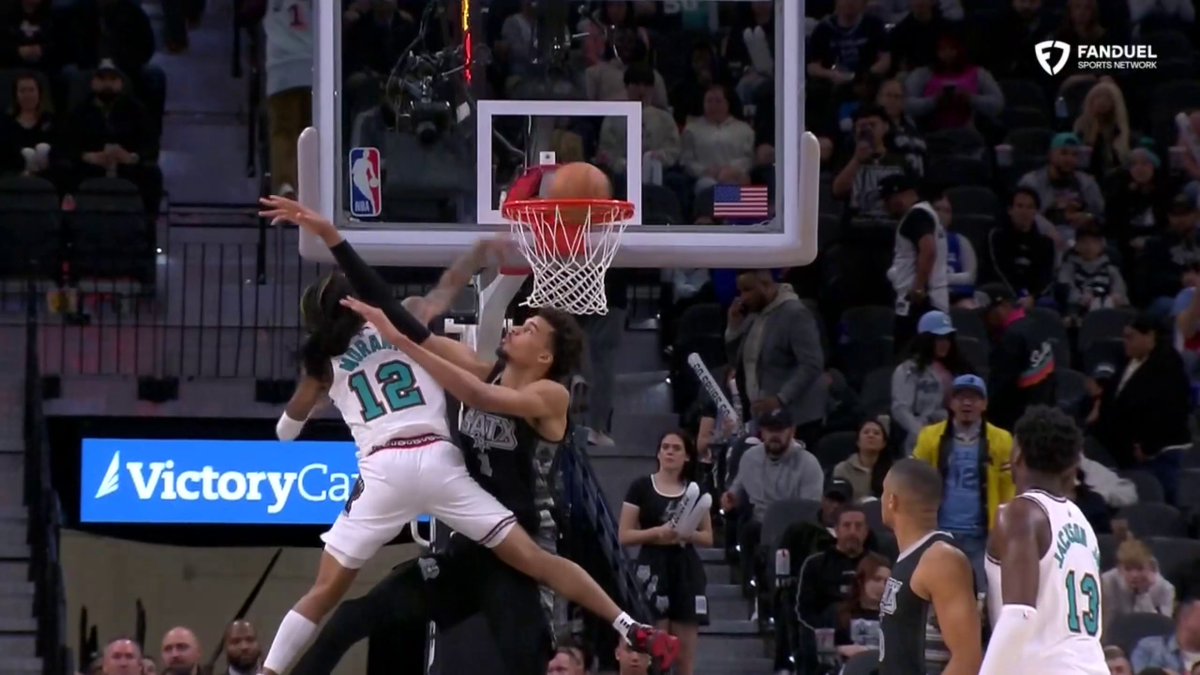 JA DUNKED ON WEMBY ...AFTER THE WHISTLE 😳😅