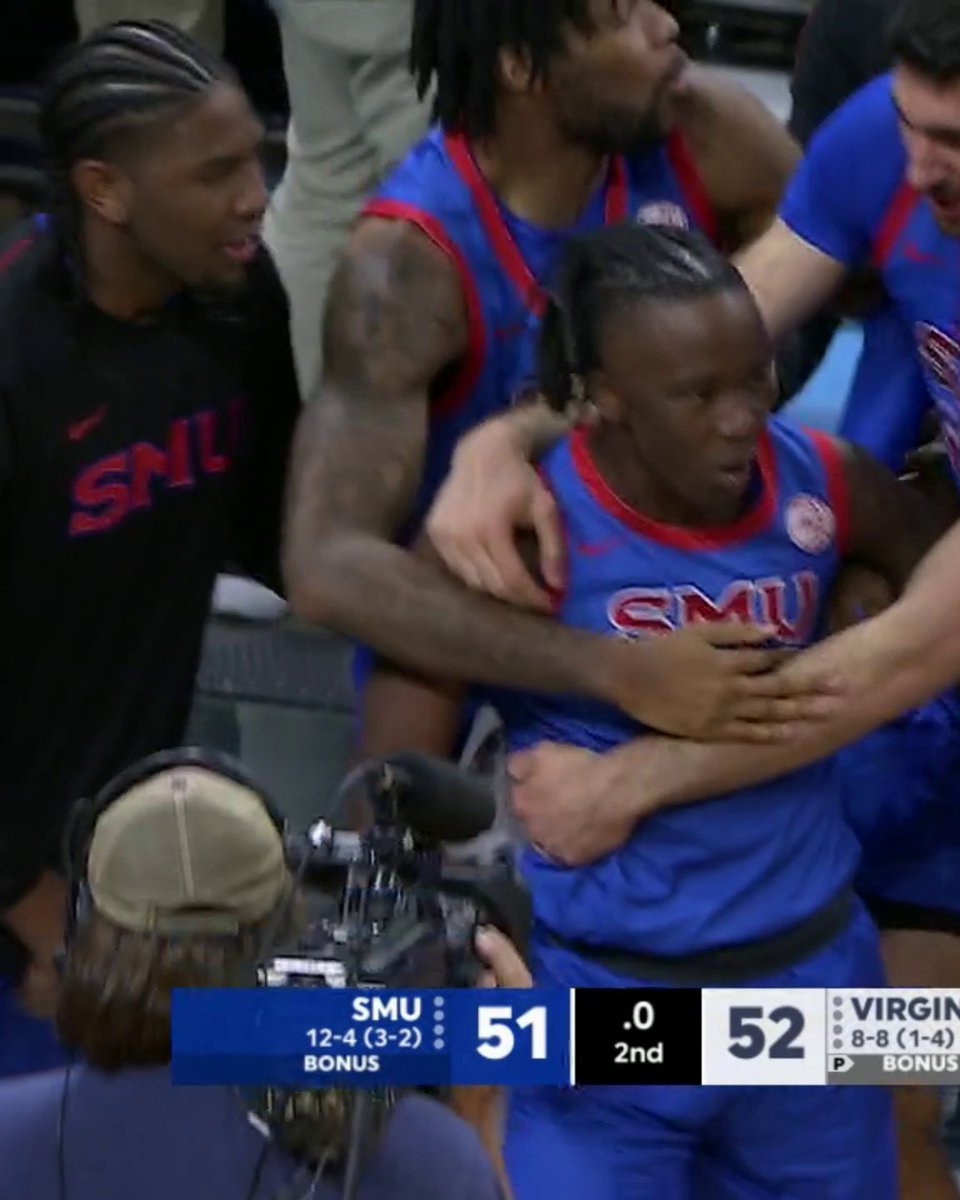 BOOPIE MILLER GAME-WINNER 🚨 SMU Basketball gets the W in Charlottesville‼️