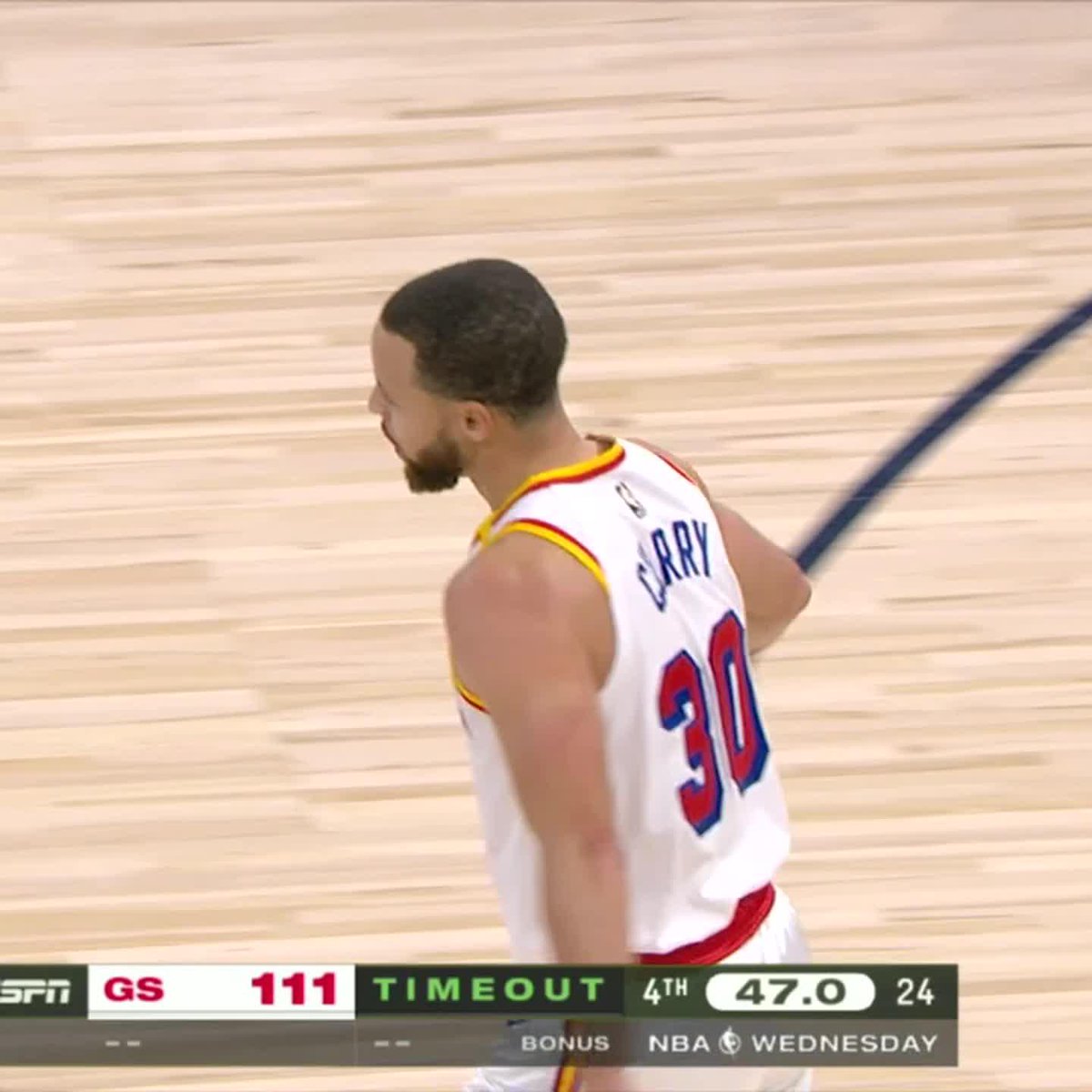 STEPH CURRY. INEVITABLE 😤 His seventh three of the game 💪