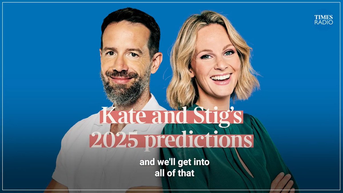 🚨Times Radio is launching a brand new Breakfast lineup for 2025🚨 In what is going to be a momentous year in politics and beyond, join Kate McCann and Stig Abell from 6am to 10am every Monday to Thursday, from February 3rd. #TimesRadio