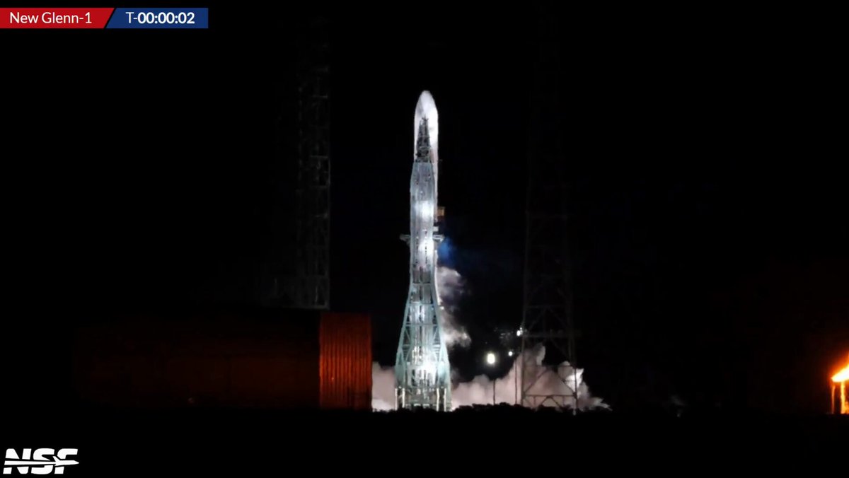 MAIDEN LAUNCH! Blue Origin's New Glenn launches for the first time. Launched from LC-36. Overview: Livestream, X and YT: