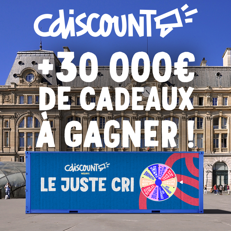 🗓️ Le jeudi 23/01, de 12h à 20h 📍 Parvis Gare Saint-Lazare 👁️👁️ Venez tenter l'expérience Le Juste Cri 🎁 Près de 30 000€ de produits à remporter sur place Plus d'infos :