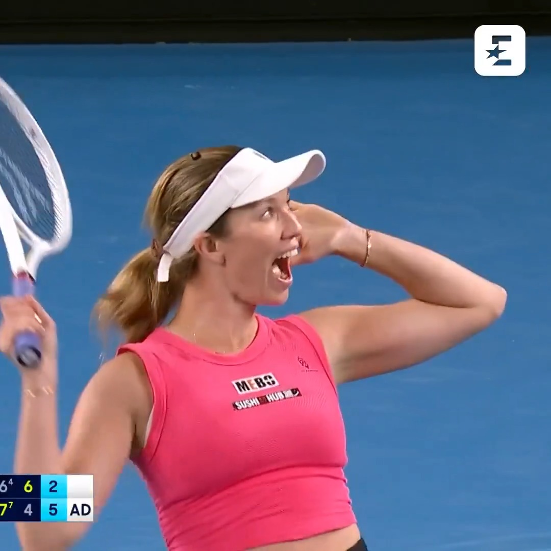 Danielle Collins w skomplikowanym związku z australijskimi kibicami 😬😬😬 #AusOpen