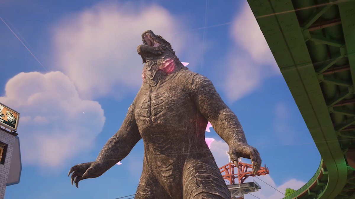 Encontre um portal ➡️ vire o Godzilla! A Derrubada do Titã chega no Battle Royale amanhã: