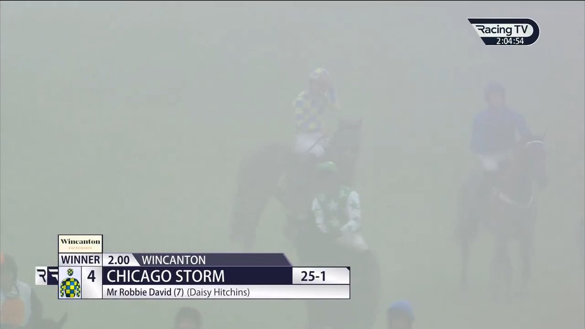 You can come back! Chicago Storm strikes at 25/1 for channel debutant Dan Overall 👏 Dan Overall